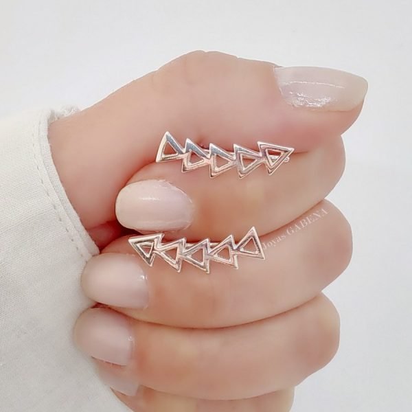 Aros Trepadores Triangulo Plata 925