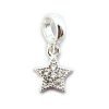 dije Charm Estrella Cristales Plata 925 Para Pulsera