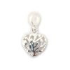 Dije Charm Corazón Árbol Vida Plata 925