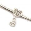 Dije Charm Corazón Doble Plata 925