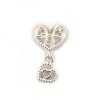 Dije Charm Corazón Doble Plata 925