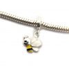 Dije Charm Abeja Plata 925 Para Pulsera