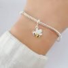 Dije Charm Abeja Plata 925 Para Pulsera