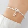 Dije Charm Corazón Doble Plata 925
