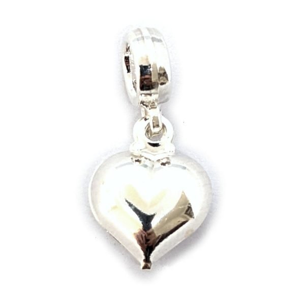 Dije Charm Corazón Inflado Plata 925