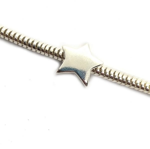 Dije Charm Estrella Lisa Pasante Plata 925