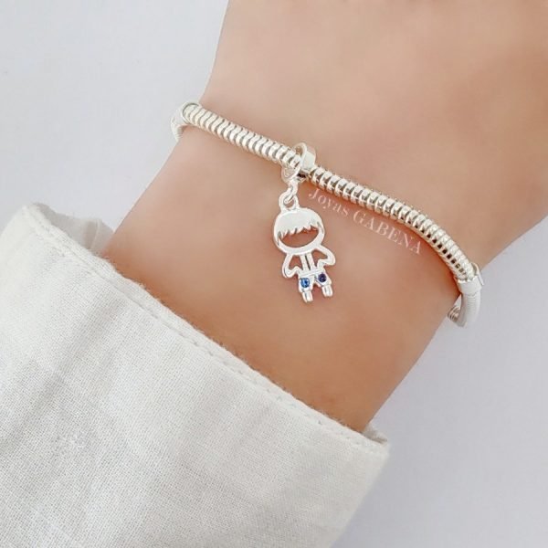 Dije Charm Nene Cristales Plata 925
