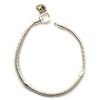 Pulsera Para Charms Dijes Donas Semirigida Plata