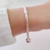 Pulsera Para Charms Dijes Donas Semirrigida Plata 925