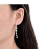 Aros Argollas Cristales Huggies Plata 925