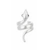 Aro cuff serpiente plata 925