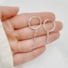 Aros Argollas Anclas Plata 925