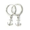 Aros argollas Anclas Plata 925