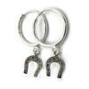 Aros argollas Herradura Plata 925