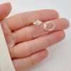 Aros argollas Huella Huggies Plata 925