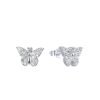 Aros mariposas cristales plata 925