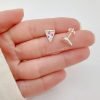 Aros Pizza Cristales Plata 925