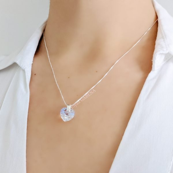 Collar Swarovski Corazón Shimmer 10mm veneciana