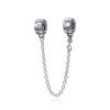 Dije Charm Cadena De Seguridad Plata 925