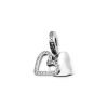 Dije Charm Corazones Cristales Dobles Plata 925