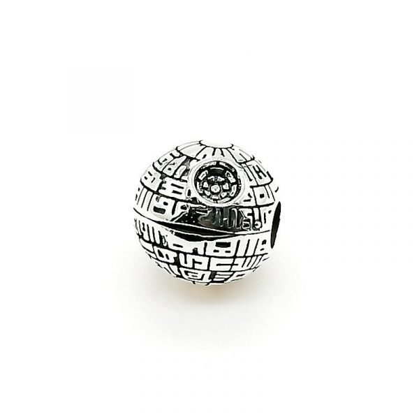 Dije Charm Estrella De La Muerte Star Wars Plata 925