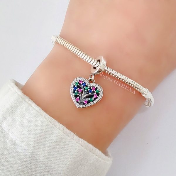 Dije Charm Relicario De Árbol De La Vida Plata 925(1)