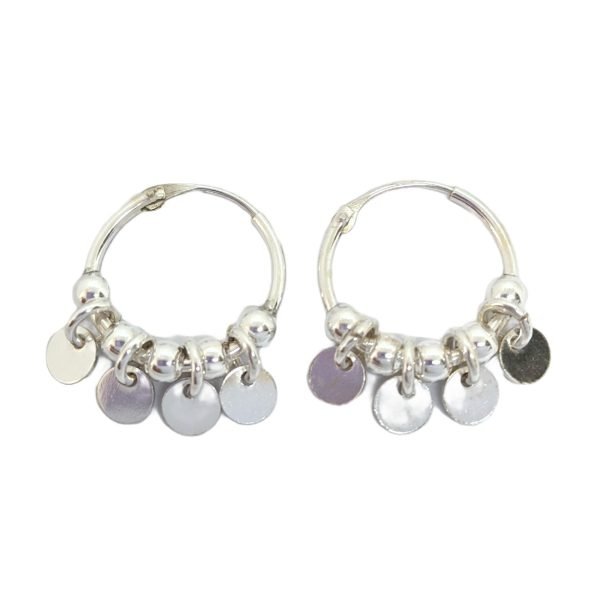 aros argolla abundancia monedas plata