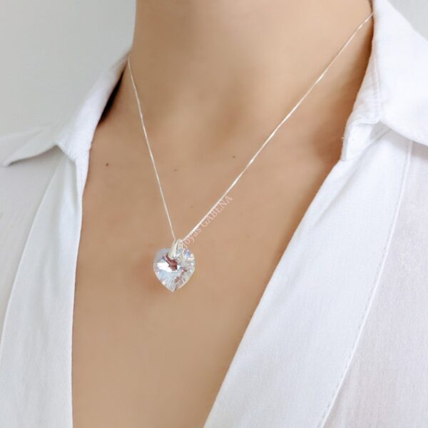 Collar Swarovski Corazón Shimmer 14mm veneciana