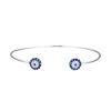 Pulsera Esclava Ojo Turco Cristal Plata 925