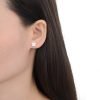 Aros Huella Cristales Plata 925
