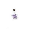 Dije Estrella Cristal Plata 925 lila