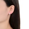 Aros Huggies Cristal 15mm Plata 925
