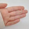 Aros Tira Triple Cristal Plata 925 - Multiculor