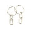 Aros argollas cadena Plata 925