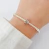Dije Charm Separador Huellas Plata 925