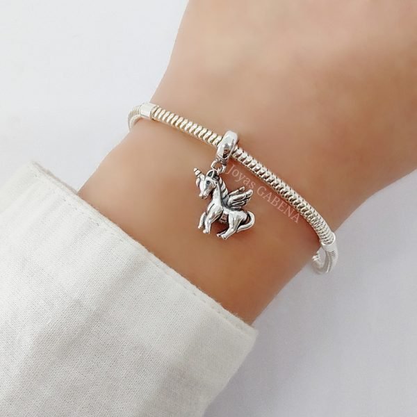 Dije Charm Unicornio Plata 925
