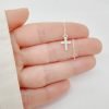 aro cadena cruz plata 925