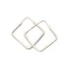 Aros Cubanos Rombo Plata 925