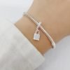 dije charm candado plata 925