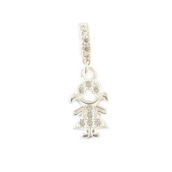 dije charm nena cristales plata