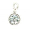 dije charm arbol de la vida cristales plata