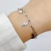 pulsera dijes luna rayo estrella acero