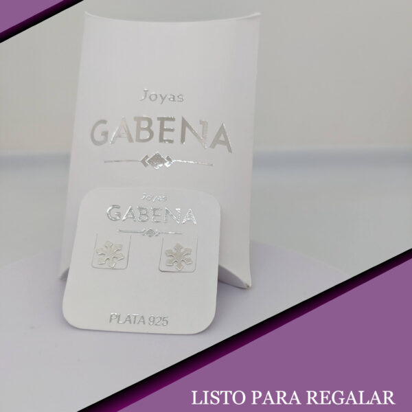 Aros Copo De Nieve Plata 925 Plateado