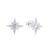 Aros Estrella Destello Plata
