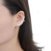 Aros Trepadores Alas Cristal Plata 925