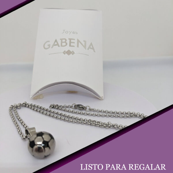 Collar Pelota De Futbol Acero Quirúrgico pack