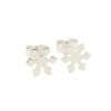 aros copo de nieve plata 925