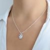 collar buho cristales plata 925