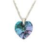 collar corazon swarovski 18mm vitrail light plata