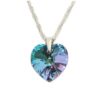 collar corazon swarovski 18mm vitrail light plata